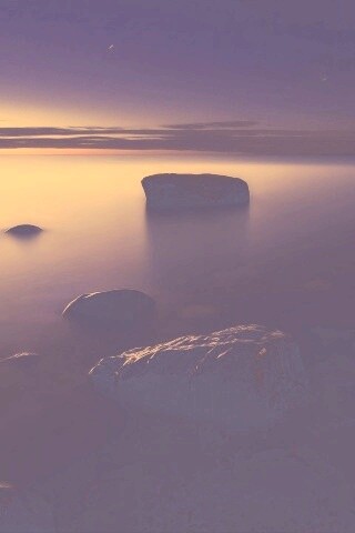 Камни в тумане обои