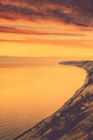 Море на закате обои