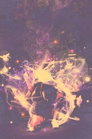 Фристайл арт с танцующей девушкой обои