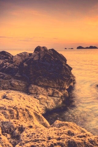 Закат на море обои