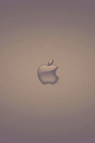 Логотип apple в стекле обои