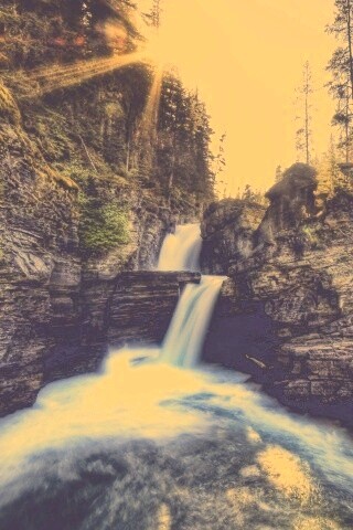 Горные водопады обои