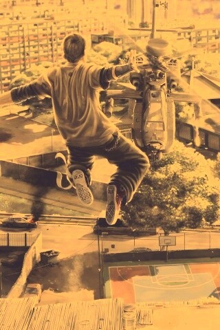 Прыжок обои