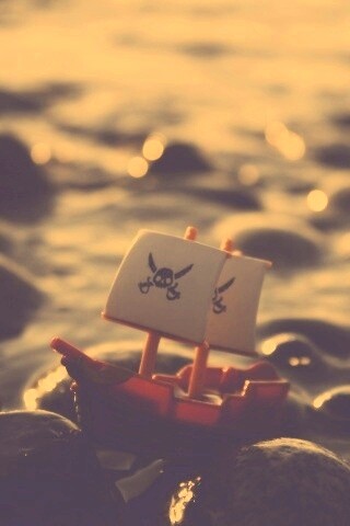 Пиратский корабль на мели обои