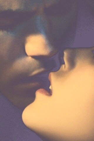 Поцелуй из Дневников Вампира обои