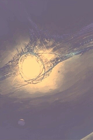 Зловещая космическая станция обои