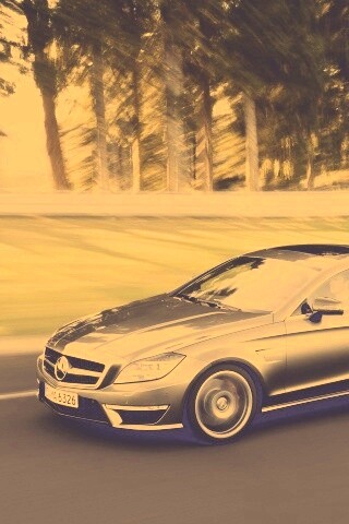 Мерседес в движении обои