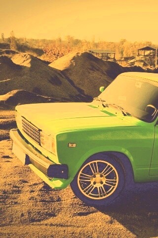 Кислотные жигули обои