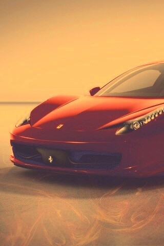 Огненный феррари обои