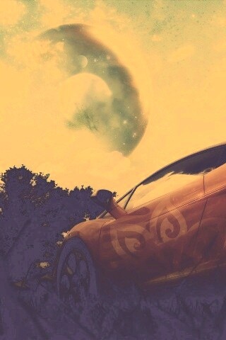 Lamborghini на другой планете обои