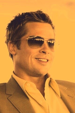 Брэд Питт в очках обои