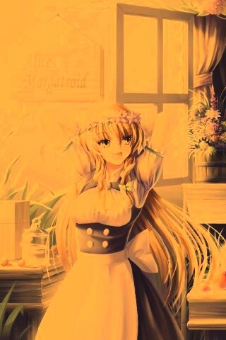 Анимешное утро обои