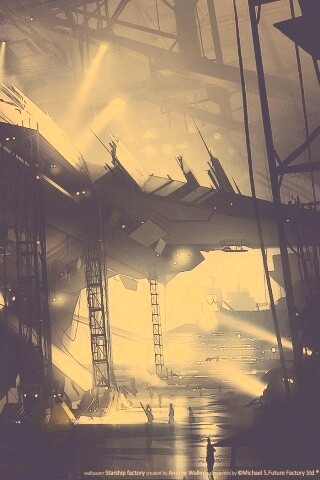 Сборка космического корабля обои