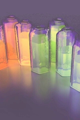 Баночки с цветными жидкостями обои