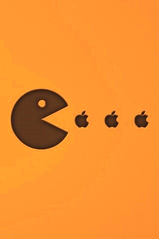 Пэкмен против Apple обои