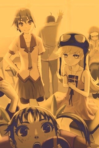Девушки из Bakemonogatari обои