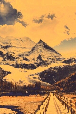 Дорога в горы обои