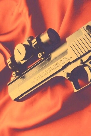 Пистолет Desert Eagle с прицелом обои