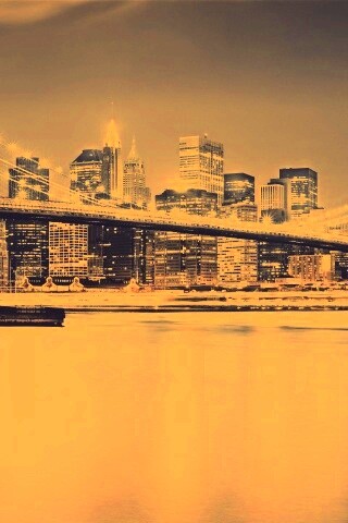 Огни ночного города обои