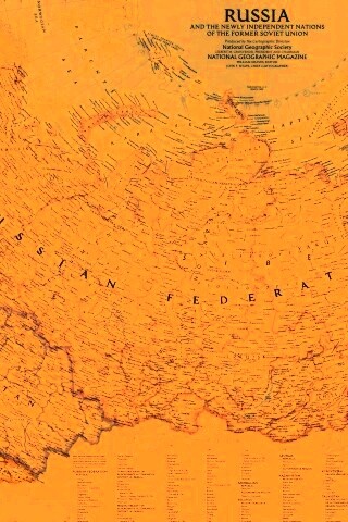 Карта России обои