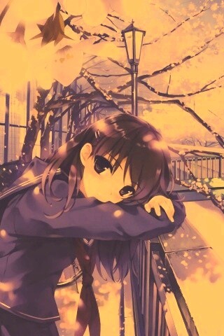 Девушка среди лепестков сакуры обои