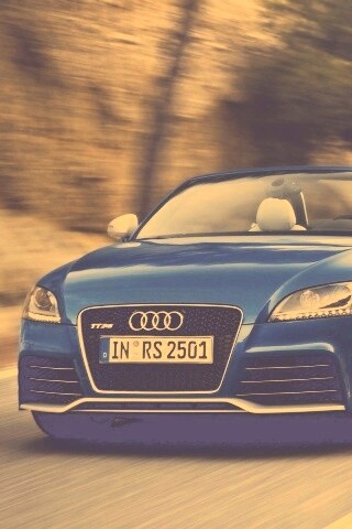 Кабриолет ауди: вид спереди обои