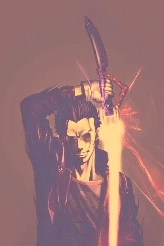 Мужик с зверским световым мечом обои