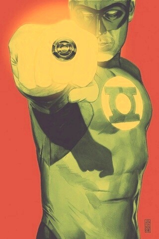 Зелёный фонарь рисунок обои