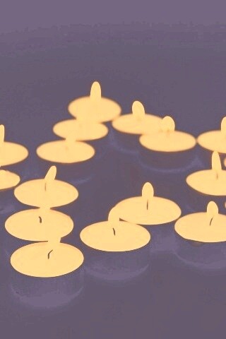 Звезда из свечек обои