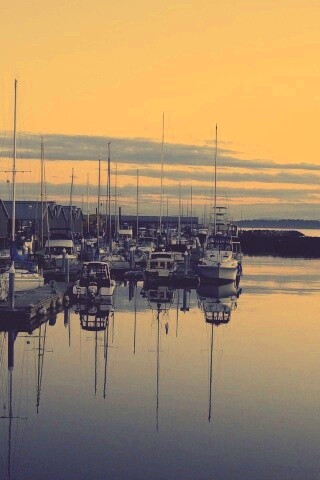 Лодочная пристань обои