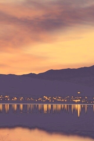 Закат на озере Юта обои