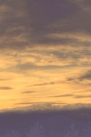 Горный закат обои