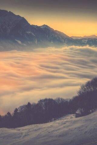 Туман в долине обои