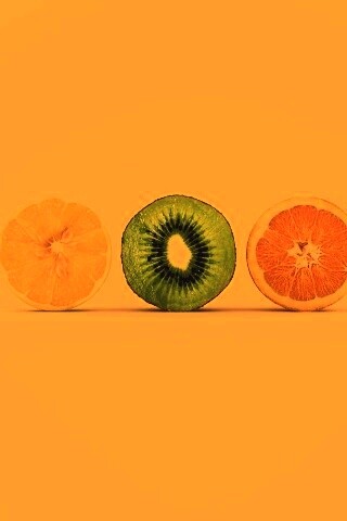 Фрукты в разрезе обои