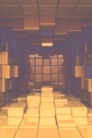 Комната из кубов обои