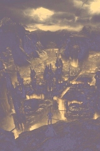 Таинственный город обои