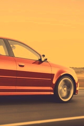 Фотосессия Audi RS3 во время движения обои