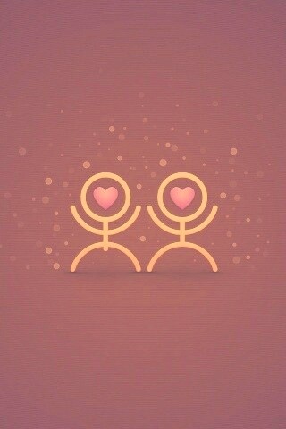 Влюблённые человечки обои