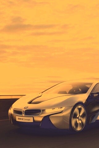 Концепт БМВ на дороге обои