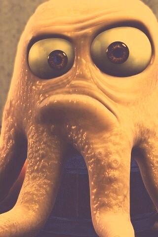 Курящий осьминог обои