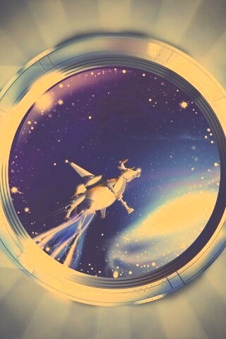 Космическая корова обои