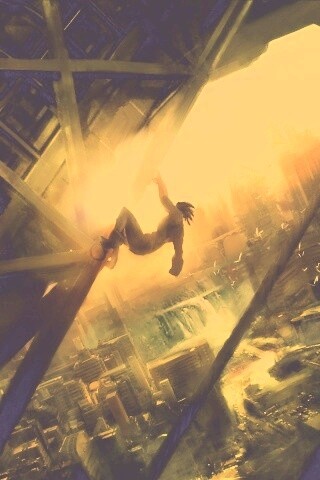 Мутант в постапокалиптическом городе обои