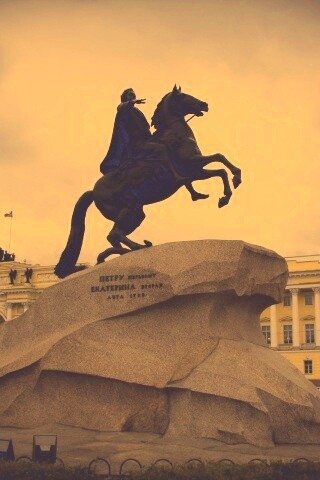 Медный Всадник в Питере обои