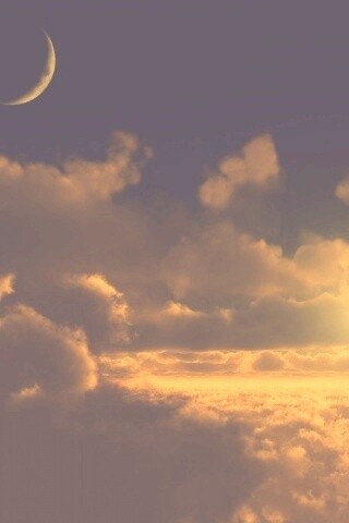 Над облаками обои