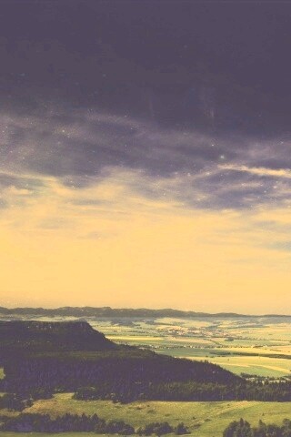 Вид на равнину обои