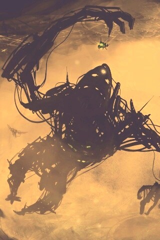 Подзёмный темный монстр обои