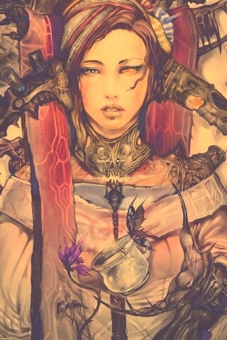 Странная девушка обои