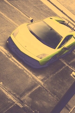 Зелёный Ламбо обои