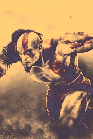 Герой игры God of War обои