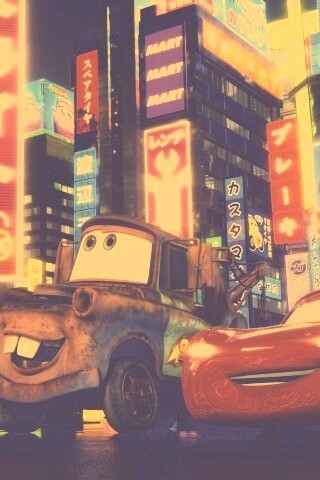 Тачки в большом городе обои